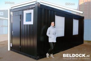 Afmetingen Kantoorunit 20 ft