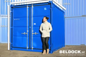 Afmetingen 10 ft opslagcontainer