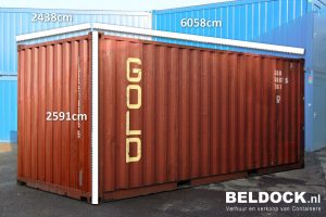 Afmetingen zeecontainer 20 Ft gebruikt
