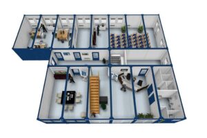 Voorbeeld gecombineerde kantoorunits